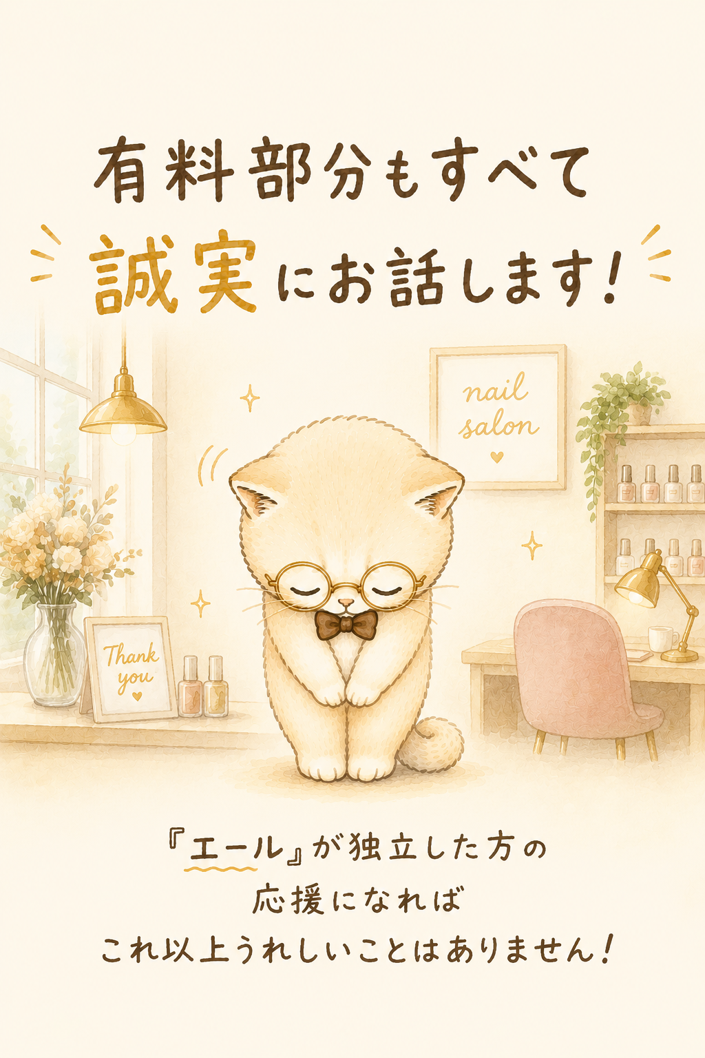 有料部分もすべて誠実にお話します。エール開発者からのメッセージ